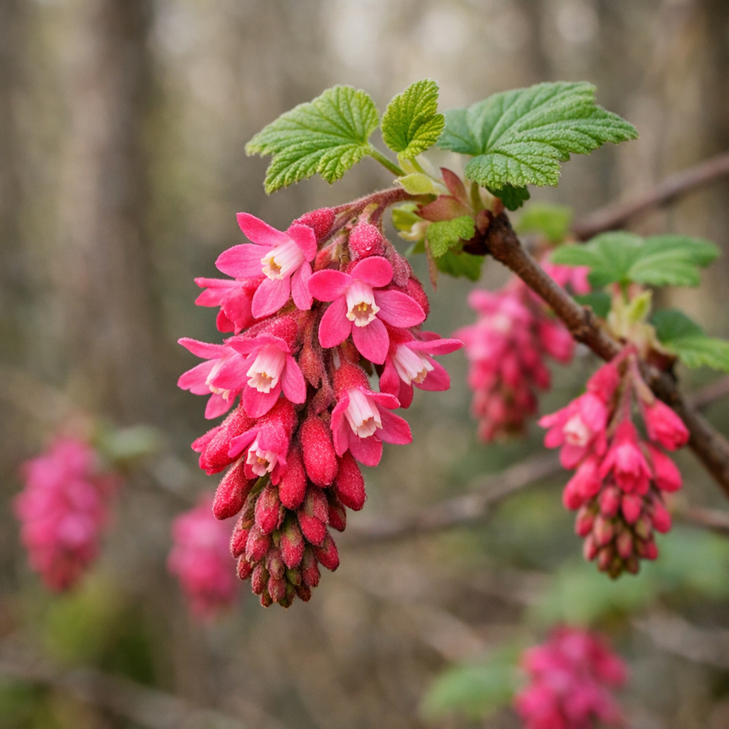 close-up-of-Ribes-sanguineum-—-Red‑Flowering-Current