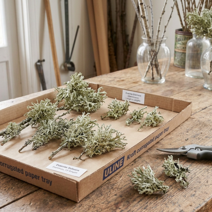 Lichen-Branches-in-Kraft-Tray